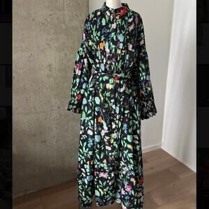 Sheridan French THE EVERY BODY DRESS IN ONYX WILDFLOWER